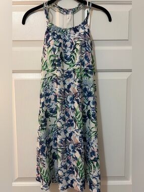 PrAna Pristine Floral Dress in White Bali